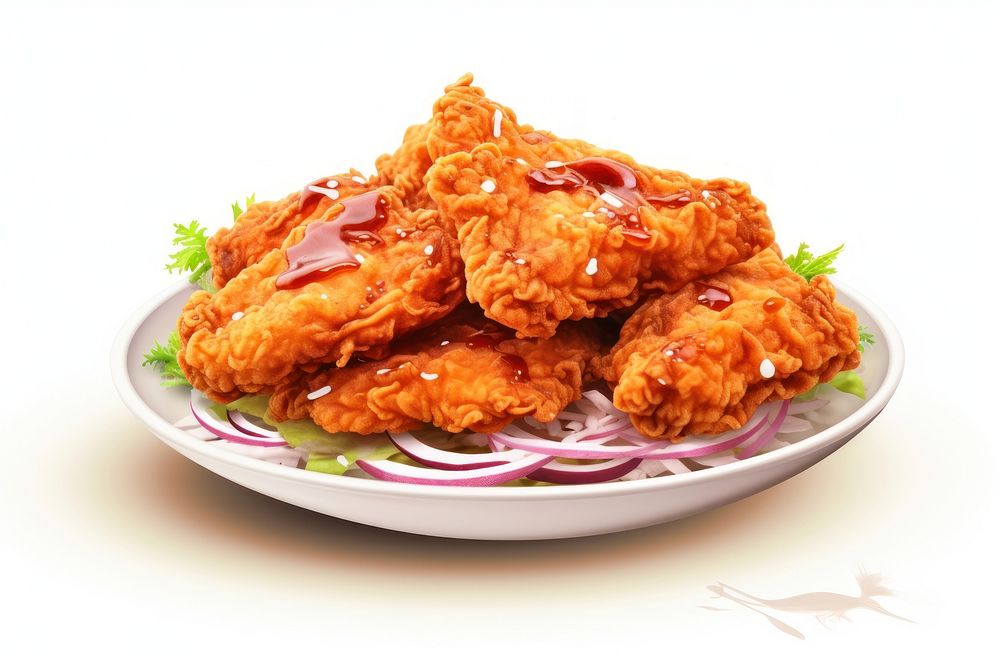Fried plate food meal. AI generated Image by rawpixel.