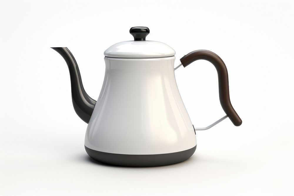 Kettle teapot coffee white background. AI generated Image by rawpixel.