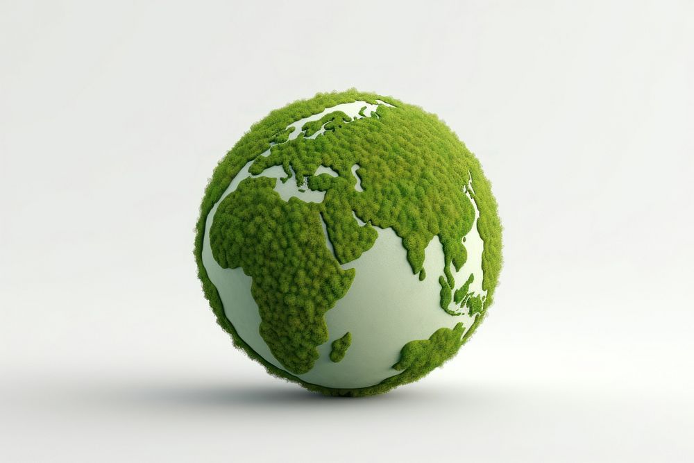 Green sphere planet globe. AI generated Image by rawpixel.