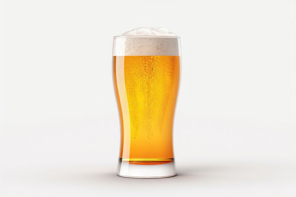 Beer glass lager drink. 