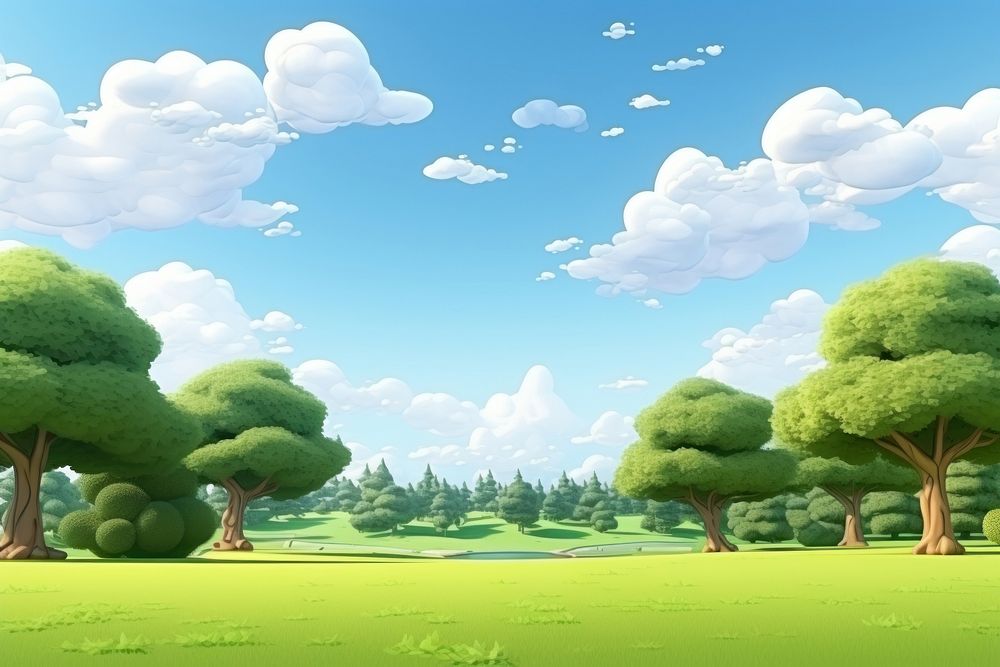 Green sky backgrounds landscape. AI generated Image by rawpixel.
