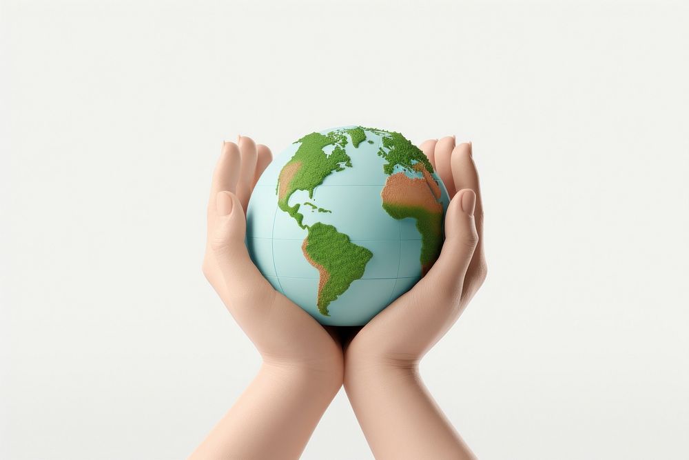 Holding planet globe earth. AI generated Image by rawpixel.