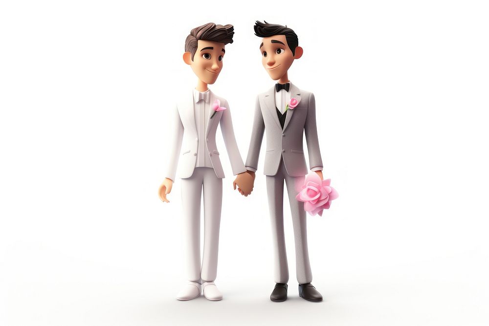 Figurine married wedding love. AI generated Image by rawpixel.