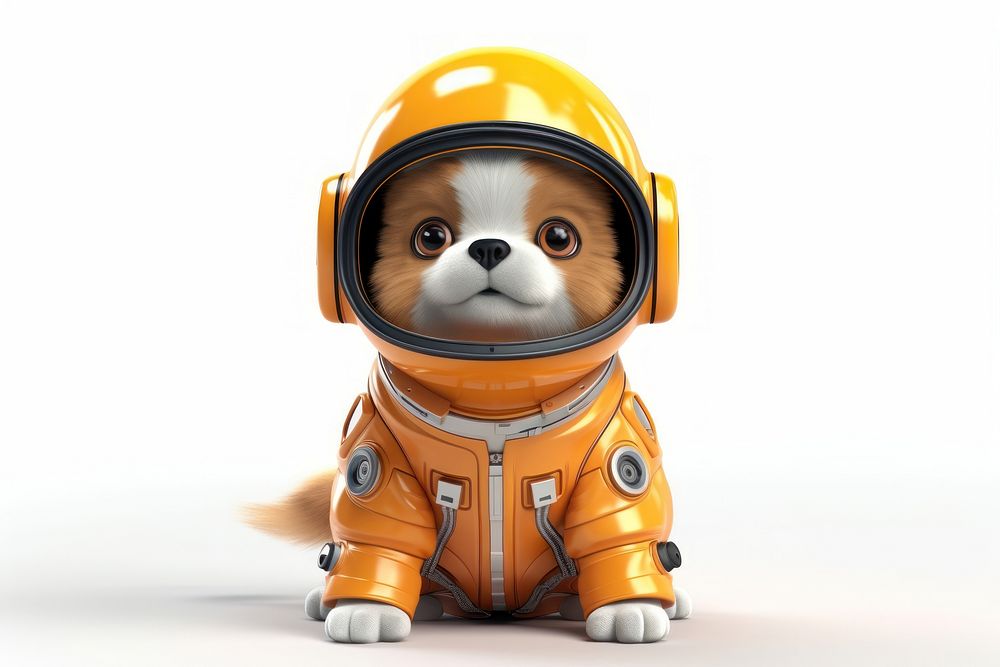 Dog astronaut cartoon mammal. AI generated Image by rawpixel.