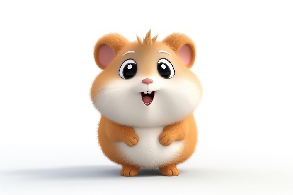 Hamster cartoon rodent mammal. AI generated Image by rawpixel.