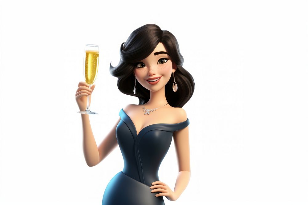 Portrait cartoon adult women. AI generated Image by rawpixel.