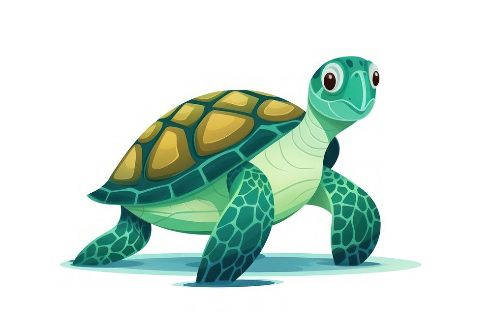 Reptile animal turtle sea turtle. AI generated Image by rawpixel.