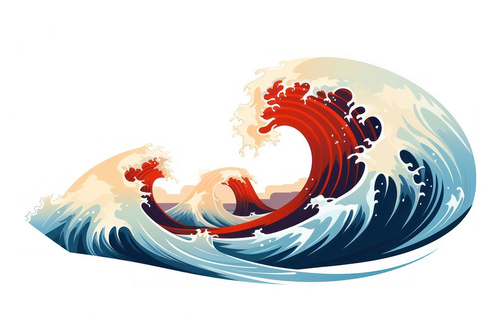 Wave sea boardsport splashing. AI generated Image by rawpixel.