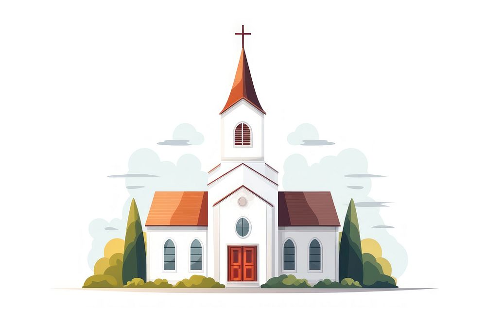 Architecture building steeple church. AI generated Image by rawpixel.