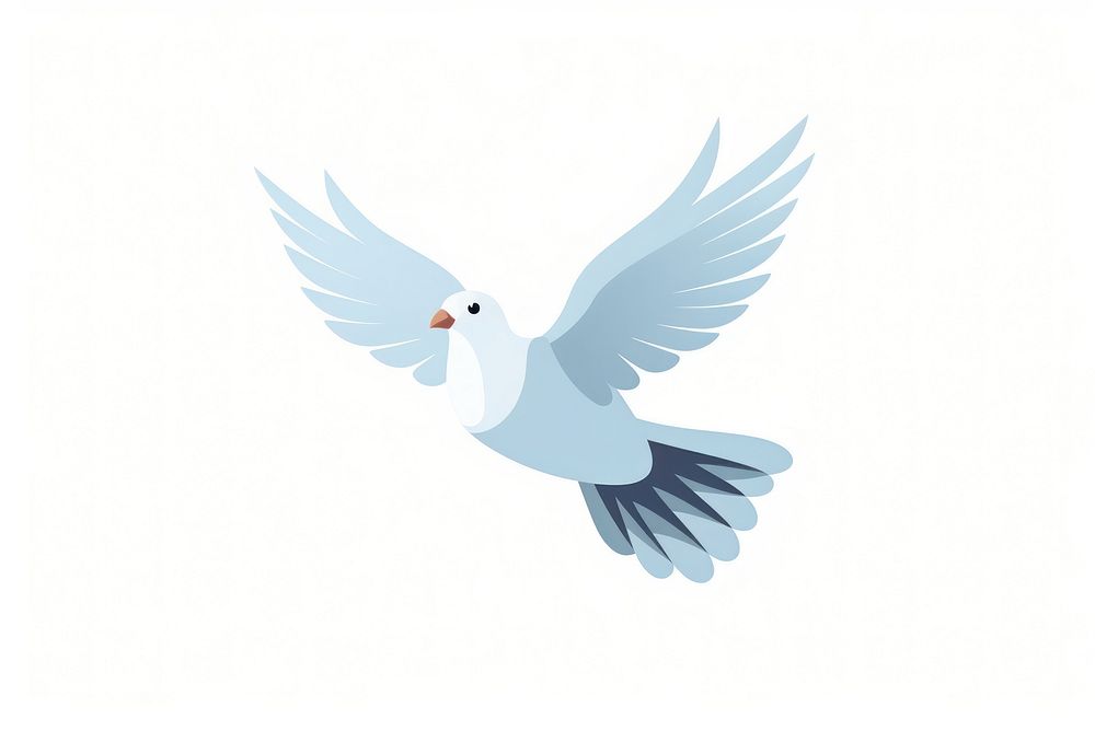 Animal pigeon white bird. AI generated Image by rawpixel.