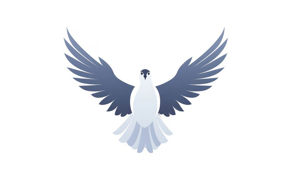 Flying pigeon white bird. AI generated Image by rawpixel.