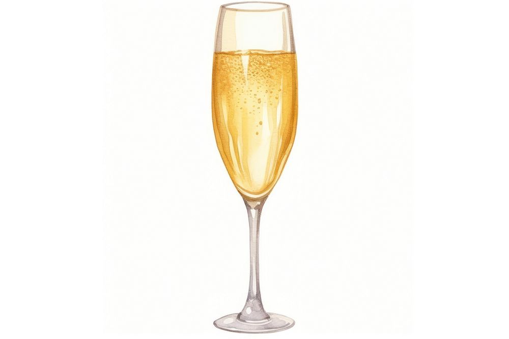 Champagne glass drink wine. 