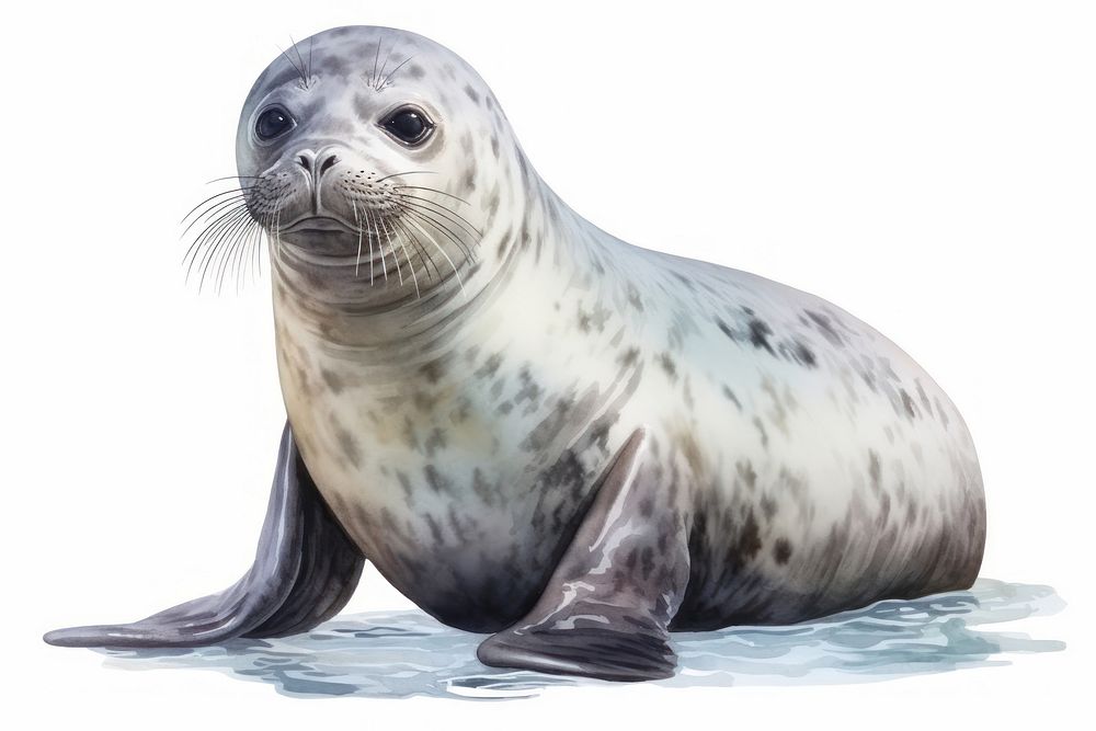 Seal wildlife animal mammal. AI generated Image by rawpixel.