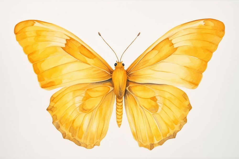 Butterfly animal insect yellow. 