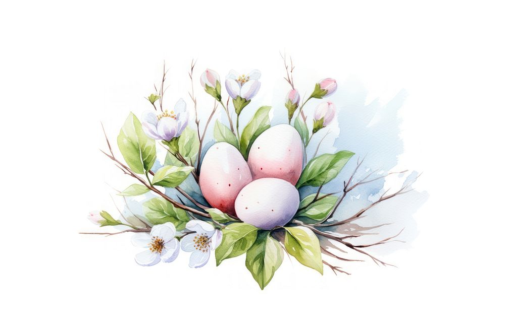 Easter plant egg celebration. AI generated Image by rawpixel.