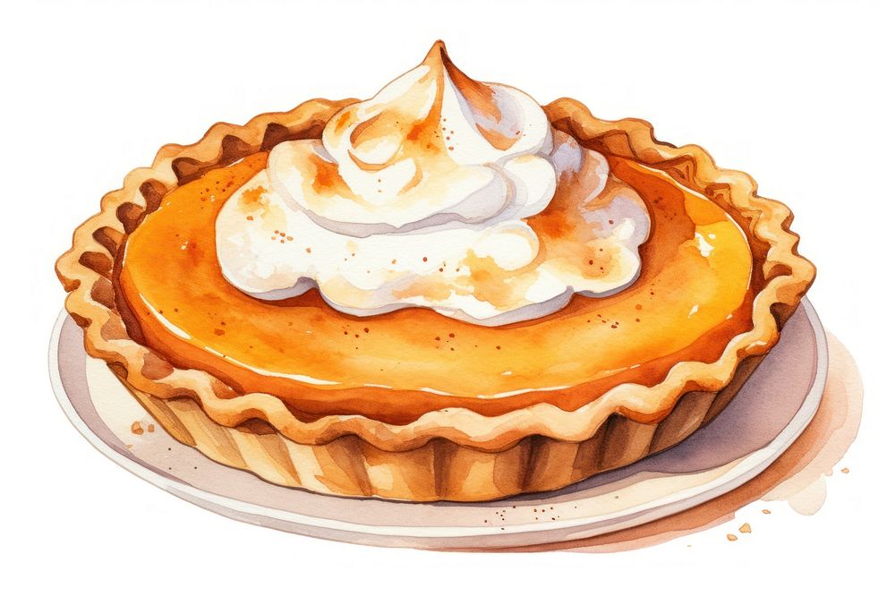 Pie dessert cupcake cream. AI generated Image by rawpixel.