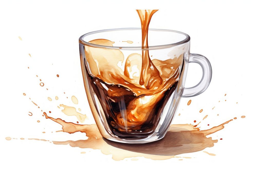 Coffee glass drink cup. AI generated Image by rawpixel.