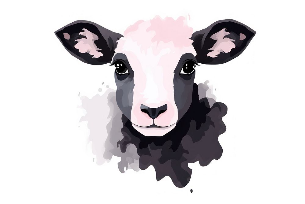 Livestock drawing animal mammal. AI generated Image by rawpixel.