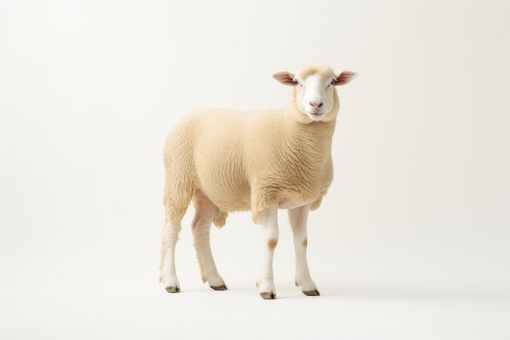 Sheep livestock portrait animal. AI generated Image by rawpixel.