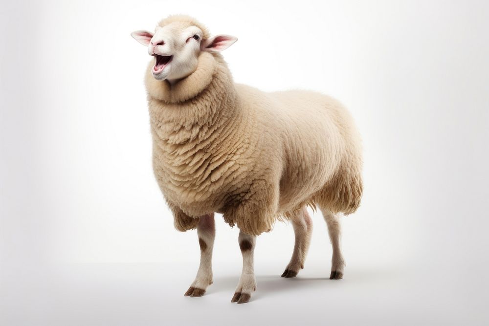 Sheep livestock portrait animal. AI generated Image by rawpixel.