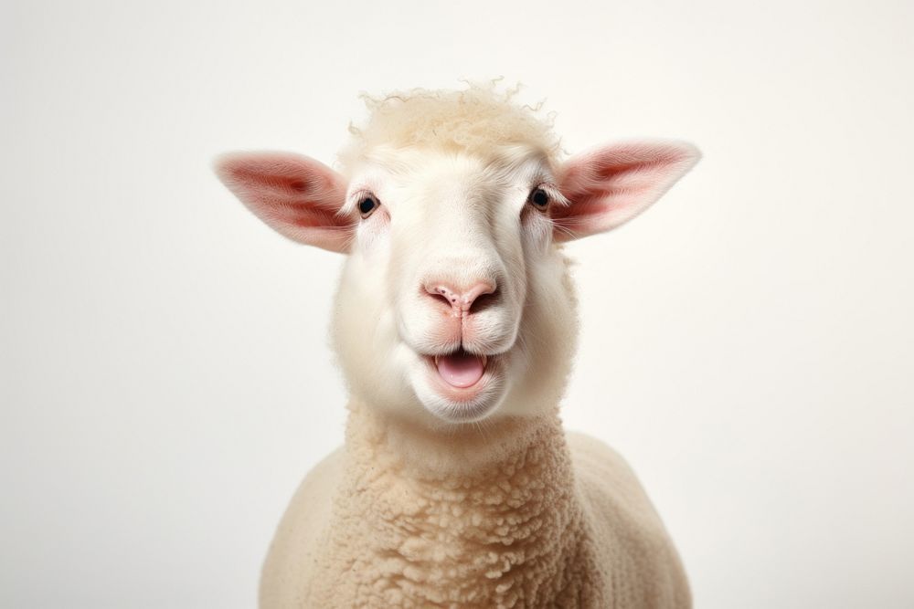 Sheep livestock portrait animal. AI generated Image by rawpixel.