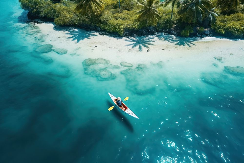 Kayaking land outdoors vehicle. AI generated Image by rawpixel.