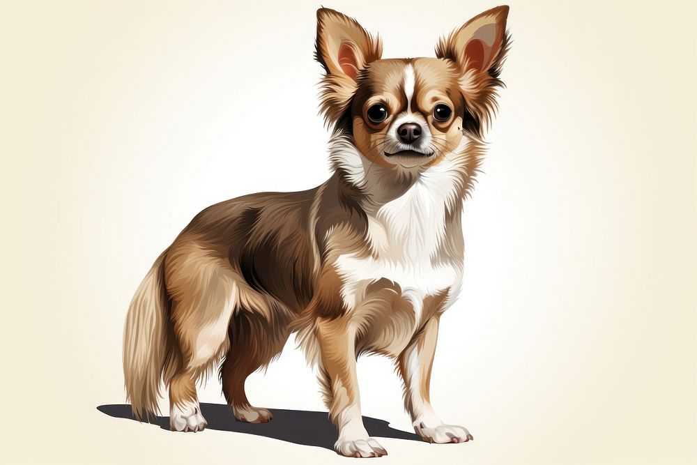 Chihuahua dog papillon mammal. 