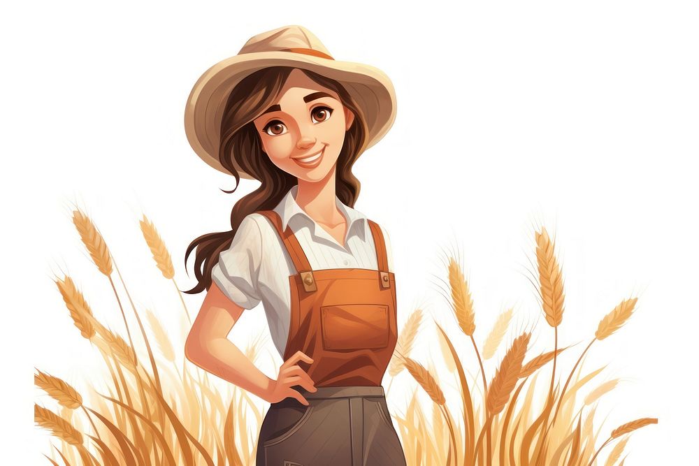 Outdoors cartoon farmer adult. AI generated Image by rawpixel.