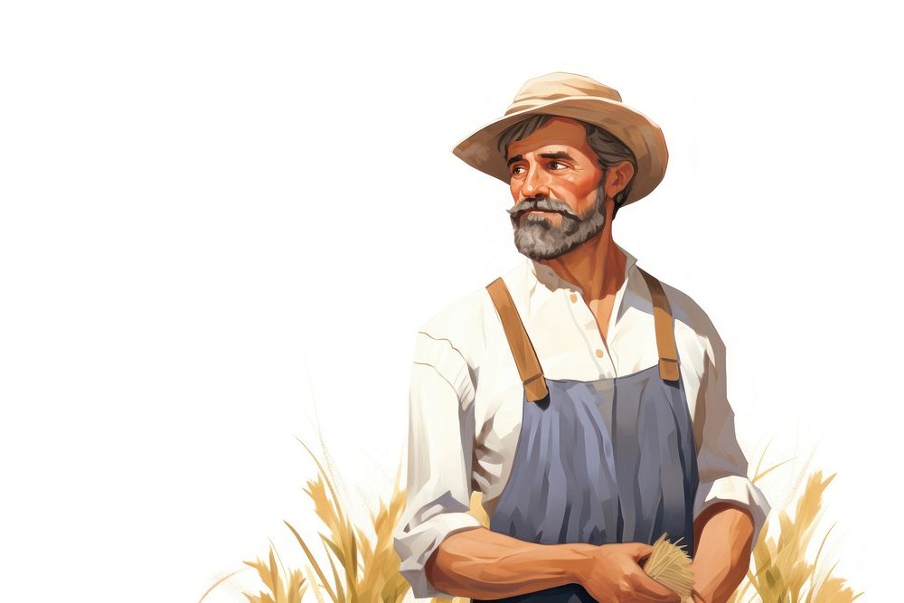 Outdoors portrait farmer adult. AI generated Image by rawpixel.