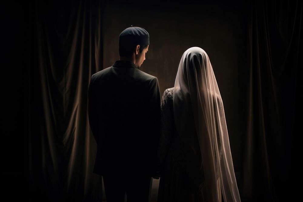 Wedding tradition light dress. AI generated Image by rawpixel.