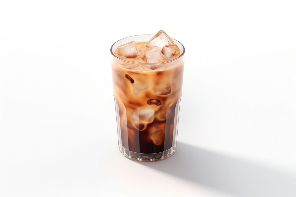 Coffee drink white background refreshment. AI generated Image by rawpixel.