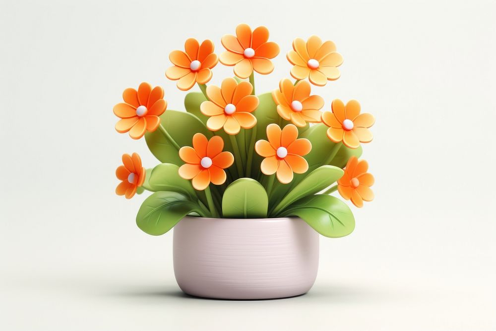 Flower plant petal pot 