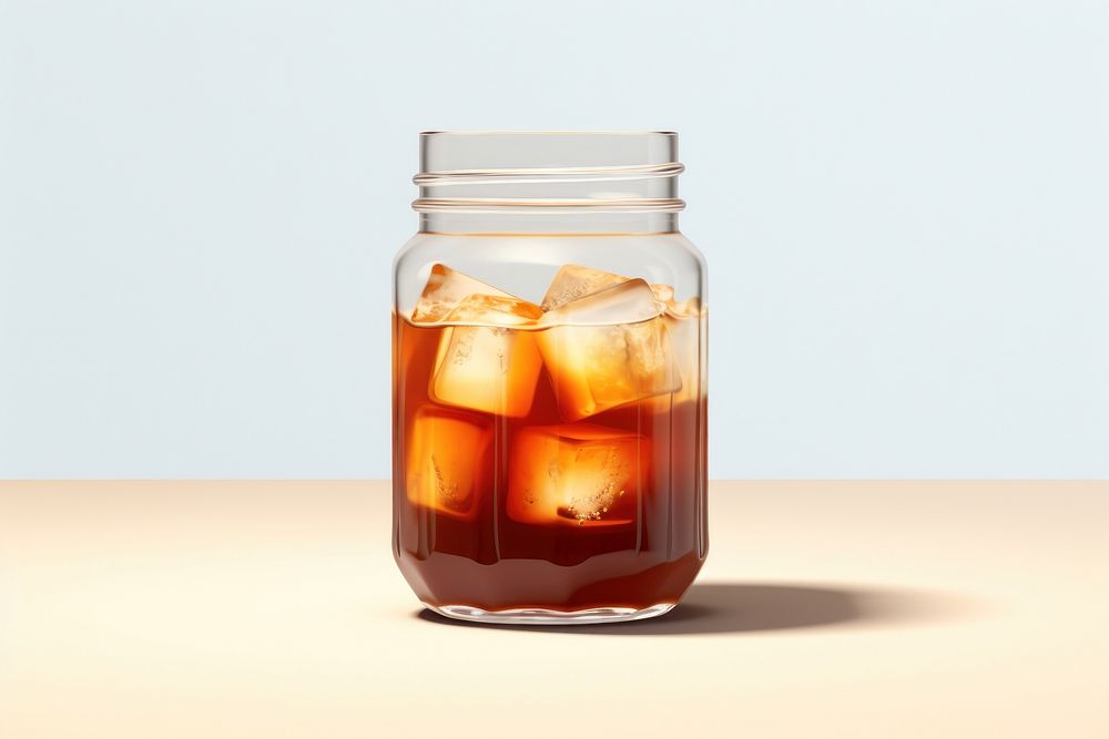 Drink food jar refreshment. 