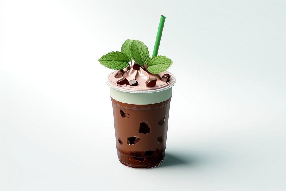 Chocolate dessert drink herbs. AI generated Image by rawpixel.