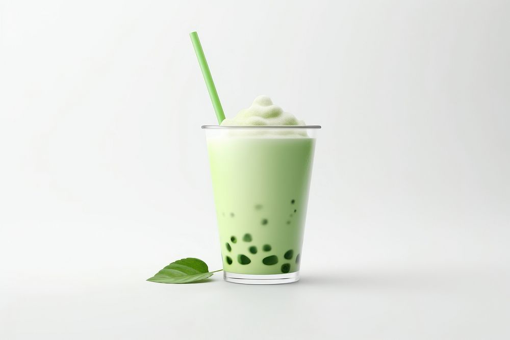 Drink white background refreshment bubble tea. AI generated Image by rawpixel.