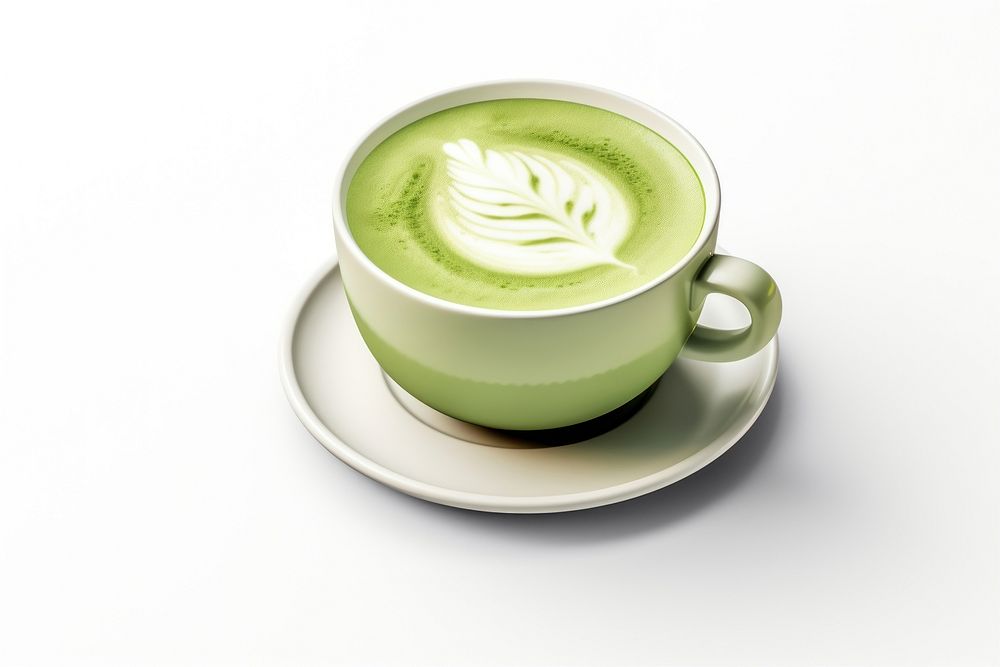 Latte coffee drink green. AI generated Image by rawpixel.