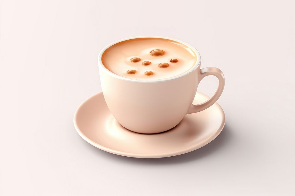 Cup coffee saucer latte. 