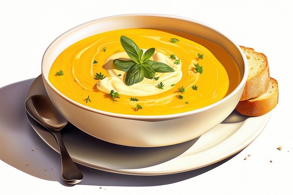 Soup plate food meal. AI generated Image by rawpixel.