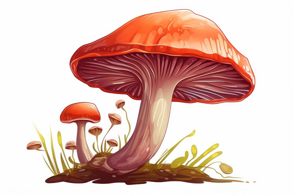 Fungus mushroom agaric plant. AI generated Image by rawpixel.