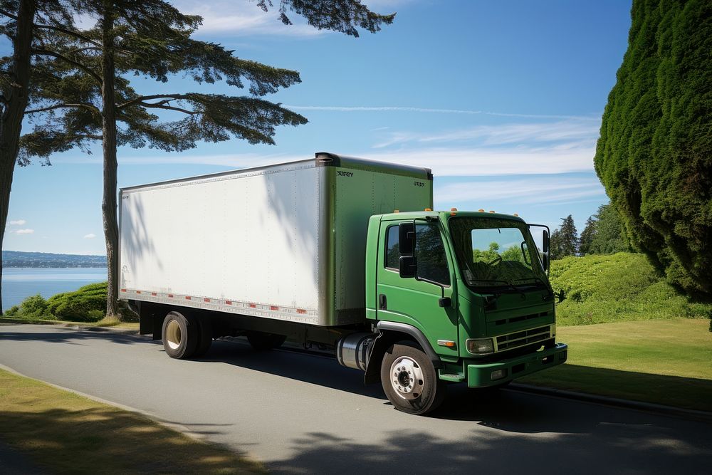 Vehicle truck transportation architecture. AI generated Image by rawpixel.