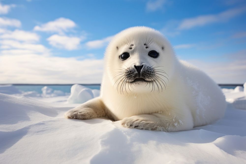 Seal wildlife animal mammal. AI generated Image by rawpixel.