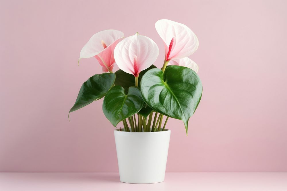 Flower plant flowerpot anthurium. 