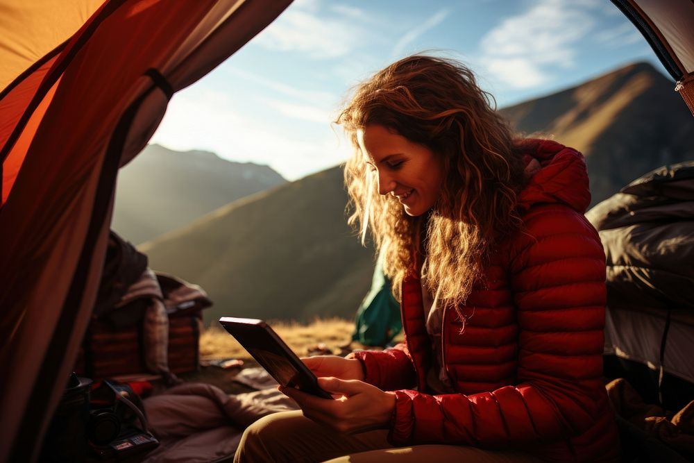Outdoors camping nature photo. 
