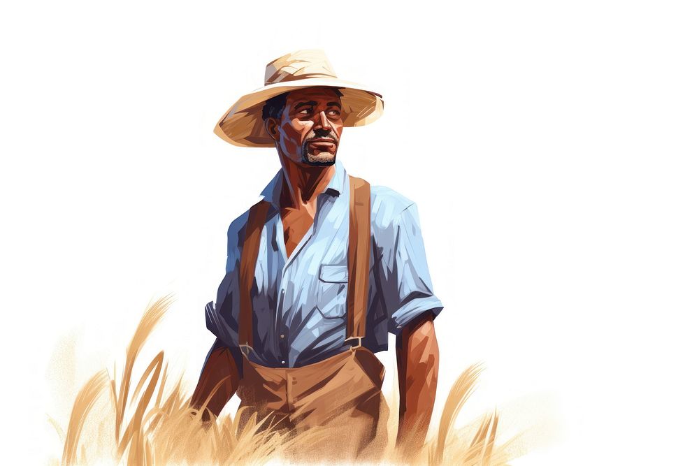 Portrait outdoors farmer adult. AI generated Image by rawpixel.