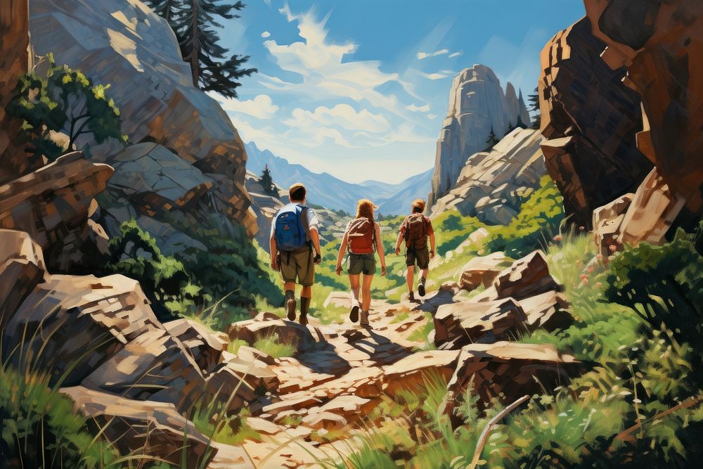 Nature hiking backpacking wilderness. 
