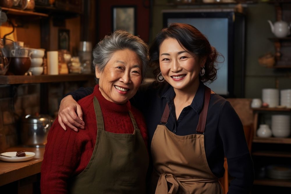 Adult women smile apron. 