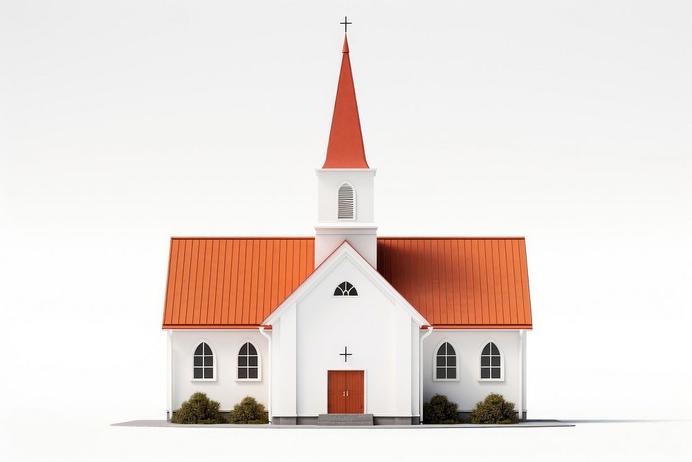 Architecture building steeple church. 