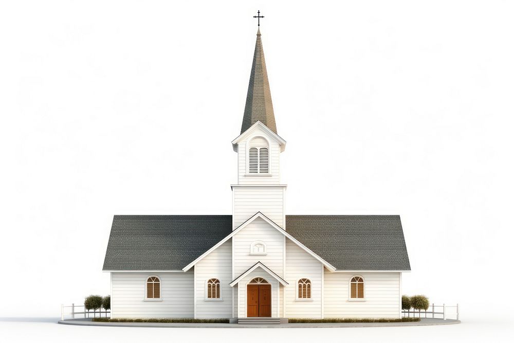 Architecture building steeple church. 