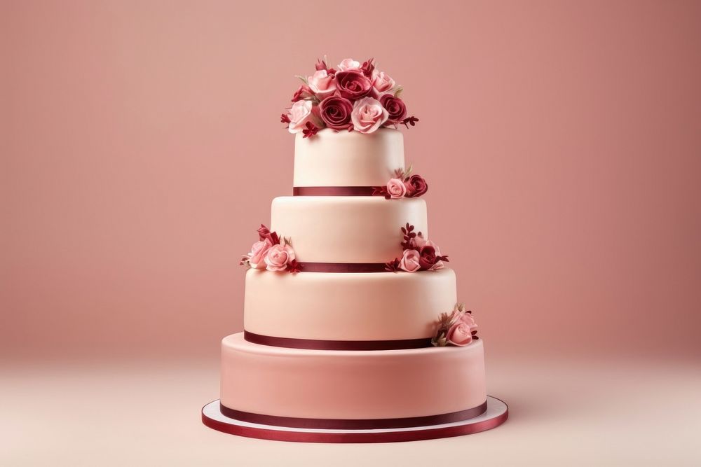 Wedding cake dessert food. AI generated Image by rawpixel.