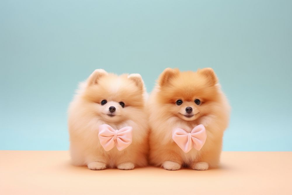 Pomeranian mammal animal puppy. AI generated Image by rawpixel.